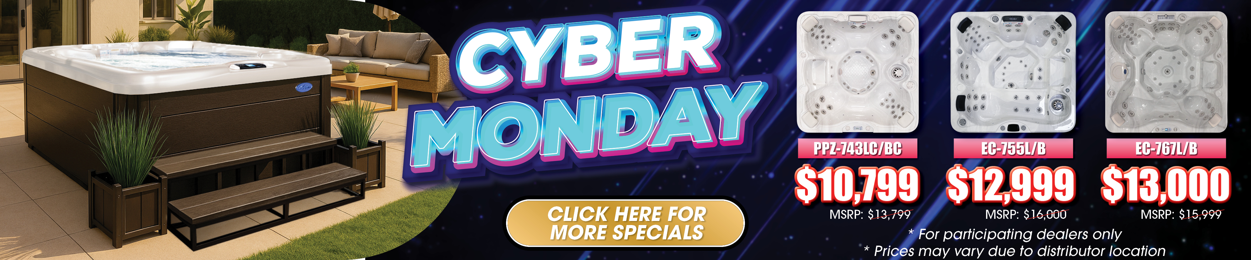 Calspas hot tub being used in a family setting - Malden